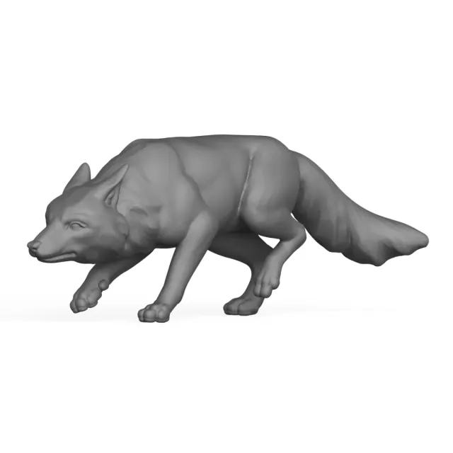 3D Printable Fox Hunting Pose — Фото 6 из 6