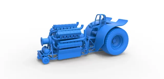 Diecast Pulling tractor with 42 cylinder Radial engine 1:25 — Image 13 of 31