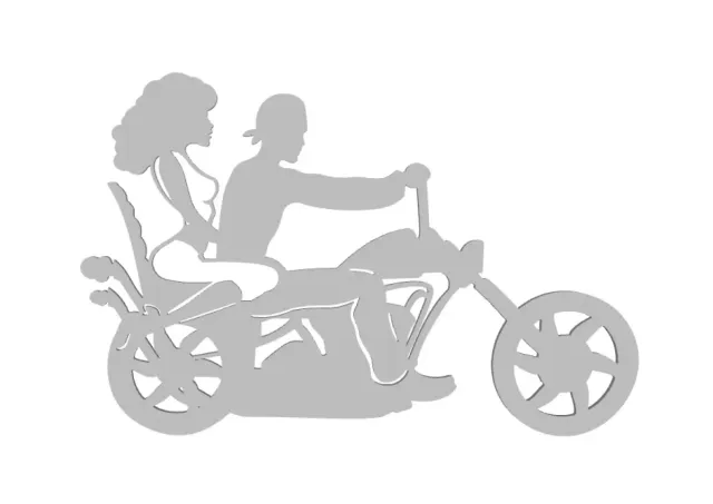 Biker with a girl 2d — Фото 2 из 2