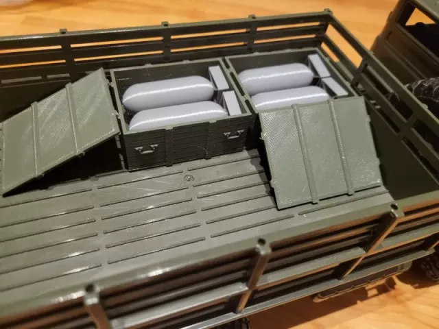 BOX WITH AIRPLANE BOMB FOR WPL RC TRUCKS IN 1:16 SCALE — Фото 2 из 7