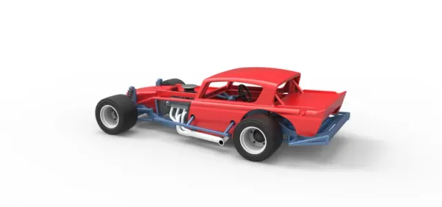 Vintage Asphalt Modified stock car V9 Scale 1:25 — Фото 12 из 29