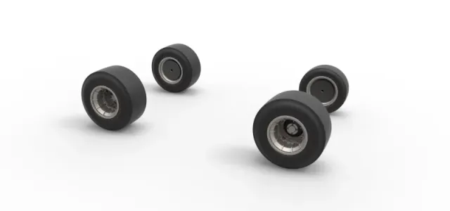 Wheel set of Vintage Asphalt Supermodified V2 Scale 1:25 — Фото 10 из 14
