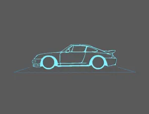 Porsche - 993 Turbo S Wall Art