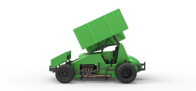 Diecast Winged Sprint car Scale 1:25 — Image 9 of 30