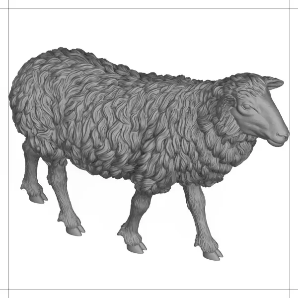 3D Printable Sheep Standing Pose — Фото 5 из 7