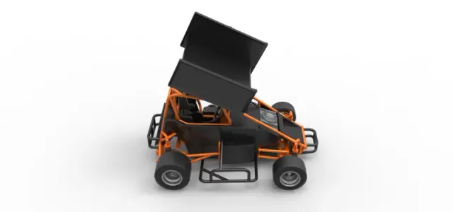 Pavement Winged 600 Micro sprint car Scale 1:25 — Фото 23 из 31