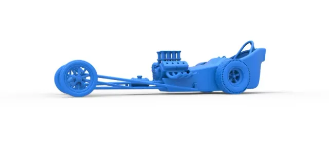 Front engine old school dragster with shell Version 5 1:25 — Фото 13 из 31