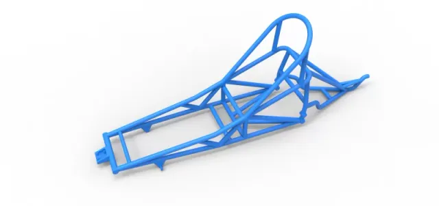 Frame of old school Front engine dragster Version 6 Scale 1:25 — Image 2 of 12