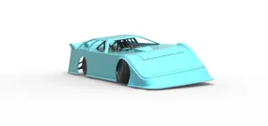 Super Dirt Late model while turning Scale 1:25