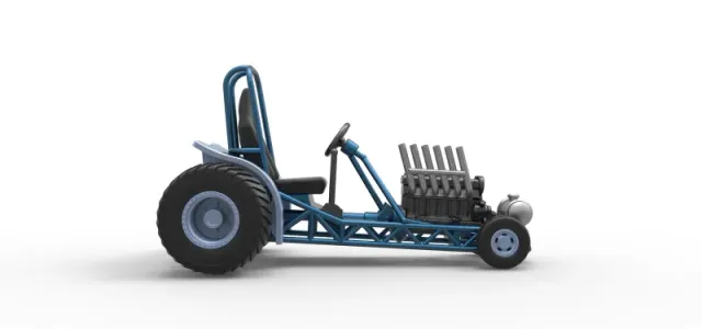 Diecast Mini Rod pulling tractor 9 Scale 1:25 — Image 12 of 31