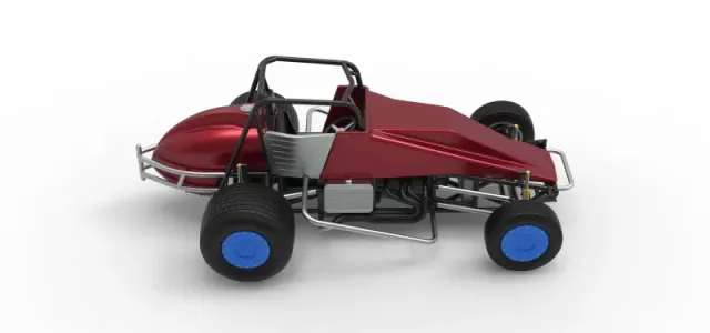 Vintage Dirt Silver Crown Car Scale 1:25 — Image 23 of 30