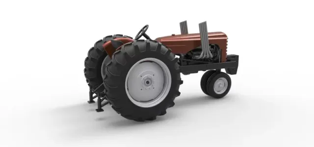 Vintage Small block Pulling tractor Version 4 Scale 1:25 — Фото 18 из 30