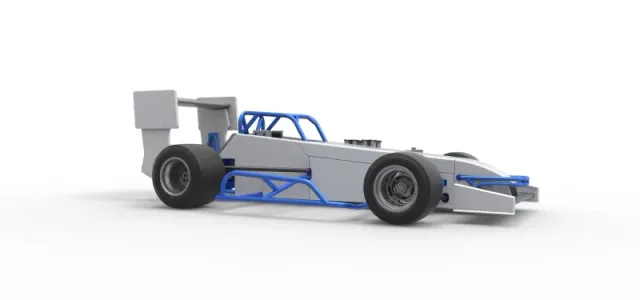 Supermodified front engine race car V4 Scale 1:25 — Фото 24 из 31
