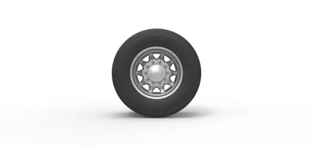 Diecast Rear custom wheel of semi truck Version 5 Scale 1:25 — Фото 5 из 12