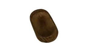 Carved Plate with Wooden Texture