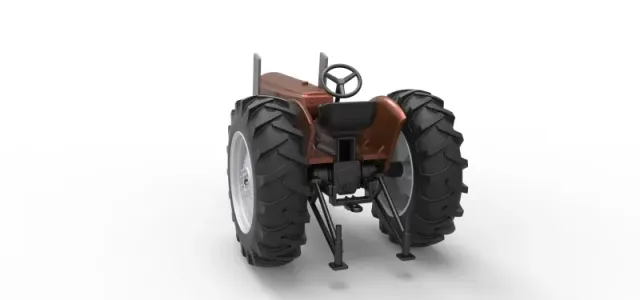 Vintage Small block Pulling tractor Version 4 Scale 1:25 — Фото 14 из 30