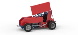 Winged Sprint car Version 2 Scale 1:25