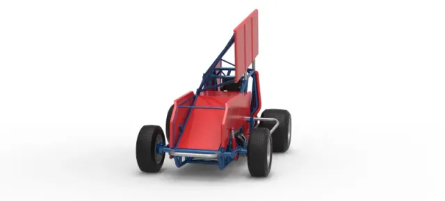 Winged Sprint car Version 2 Scale 1:25 — Фото 5 из 30