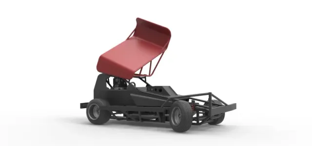 BriSCA Formula 1 Stock Car for Dirt while turning Scale 1:25 — Фото 25 из 31