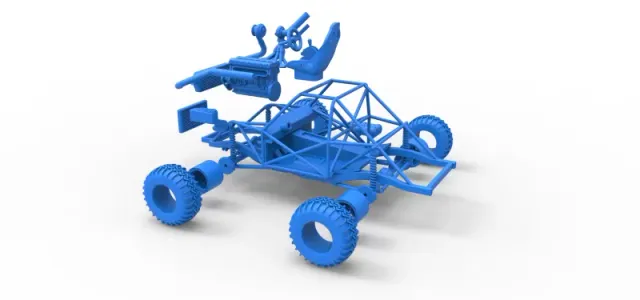 Uphill Sand Racing Dragster Base Version 2 Scale 1:25 — Фото 24 из 24