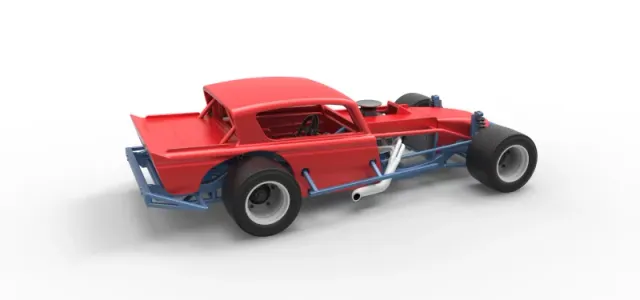 Vintage Asphalt Modified stock car V9 Scale 1:25 — Фото 20 из 29