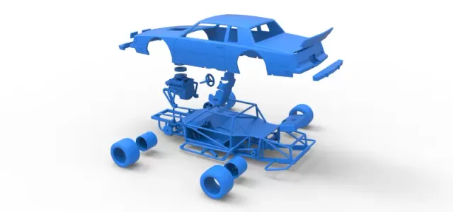 Diecast vintage Asphalt Modified stock car Scale 1:25 — Фото 30 из 31