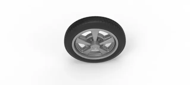 Diecast front wheel of old school dragster Version 2 Scale 1:25 — Image 6 of 11