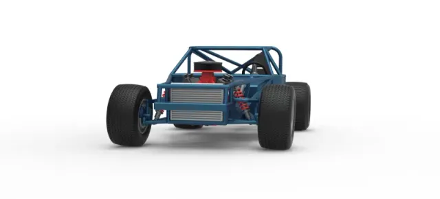 Vintage Dirt late model Race car Base Scale 1:25 — Фото 6 из 29