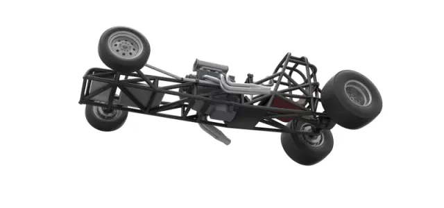 Vintage Front engine dragster Base Version 4 Scale 1:25 — Фото 3 из 26