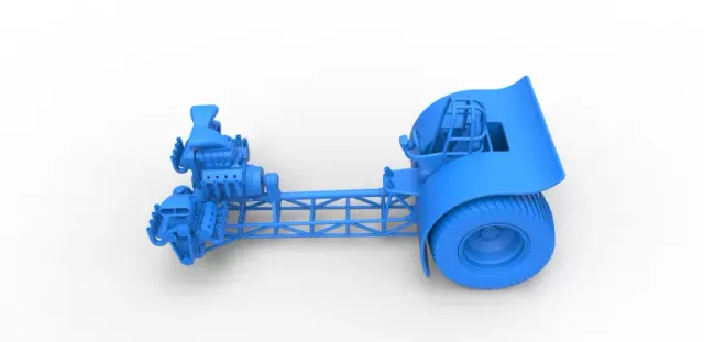 Diecast Pulling tractor with 3 engines V8 Version 6 Scale 1:25 — Фото 18 из 30