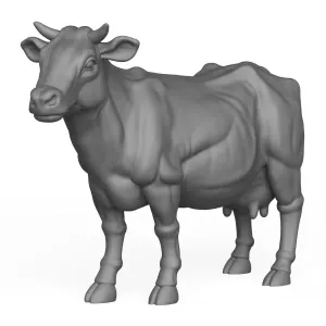 3D Printable Cow Standing Pose