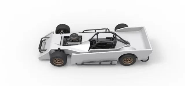 Small Block Supermodified race car Scale 1:25 — Image 10 of 31