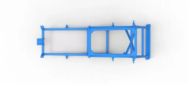 Frame of Vintage Supermodified stock car Version 4 Scale 1:25 — Image 8 of 14