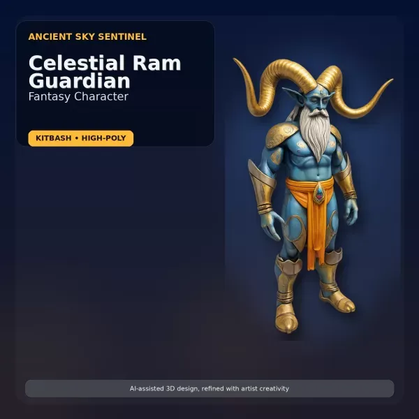Stylized Mythic Character Pack – Kitbash High-Poly Collection — Фото 14 из 22