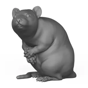 3D Printable Rat Animal Pose