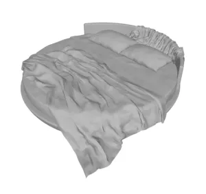 Round orthopedic bed