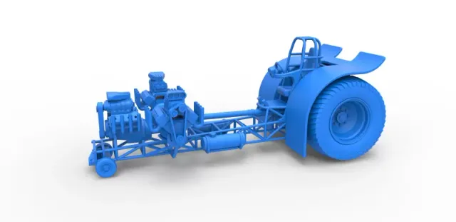 Diecast Pulling tractor with 3 engines V8 Version 5 Scale 1:25 — Фото 12 из 29