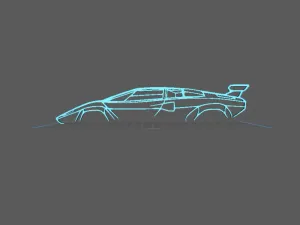 Lamborghini - Countach Wall Art