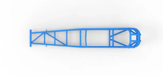 Frame of old school Front engine dragster Version 7 Scale 1:25 — Фото 8 из 13