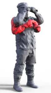 Figure for ship model movable