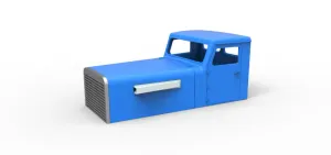 Cab of Vintage GATR Racing Semi truck Version 2 Scale 1:25