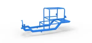 Frame of Vintage Supermodified stock car V2 Scale 1:25