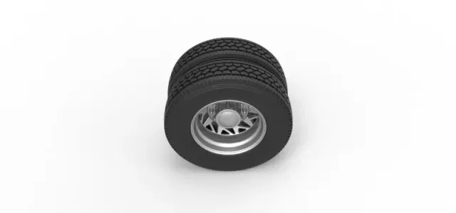 Diecast Rear custom wheel of semi truck Version 14 Scale 1:25 — Фото 6 из 12