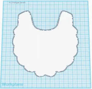 Baby Bib (Girl) Silhouette