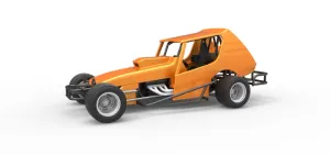Vintage Asphalt Modified stock car V6 Scale 1:25