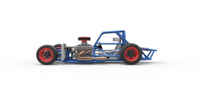 Supermodified front engine race car Base Version 4 Scale 1:25 — Image 9 of 30