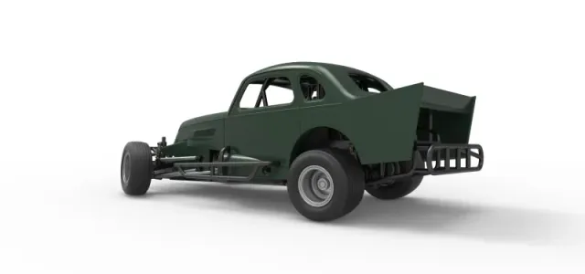 Vintage Dirt Modified stock car while turning Scale 1:25 — Image 13 of 30