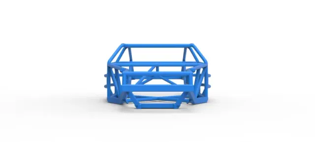 Frame of Vintage Dirt late model Race car Version 2 Scale 1:25 — Фото 5 из 15