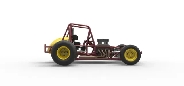 Vintage Sprint car Base Scale 1:25 — Фото 22 из 30