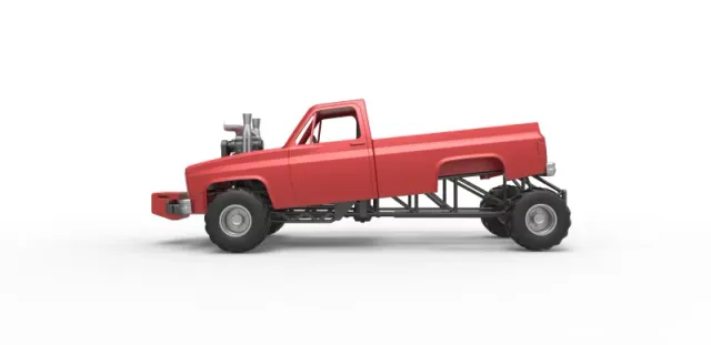 Diecast old school pulling truck 4wd Scale 1:25 — Фото 6 из 30